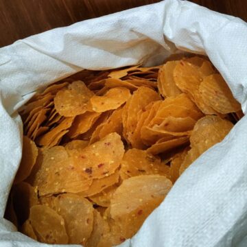 Opak singkong pedas mentah (2)