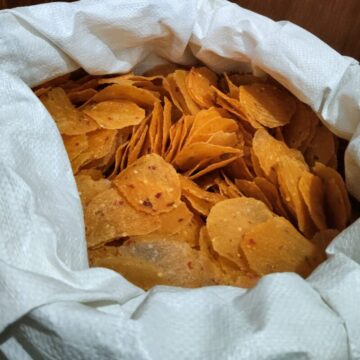 Opak singkong pedas mentah (3)